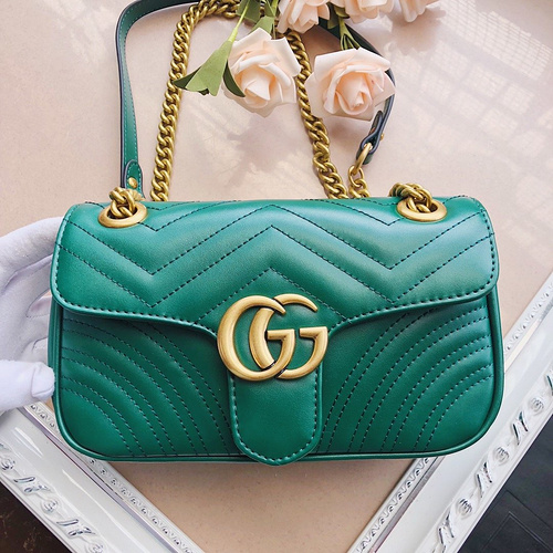 Gucci bag GG Marmont series chain with mini shoulder back bag 446744  leather-911c291b